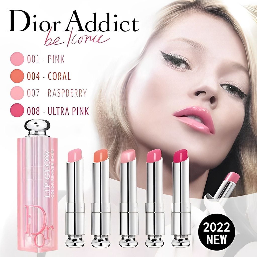 Christian Dior Addict Lip Natural Glow Reviving Lip Balm 12 Rosewood 0.11  oz | Lippenstifte