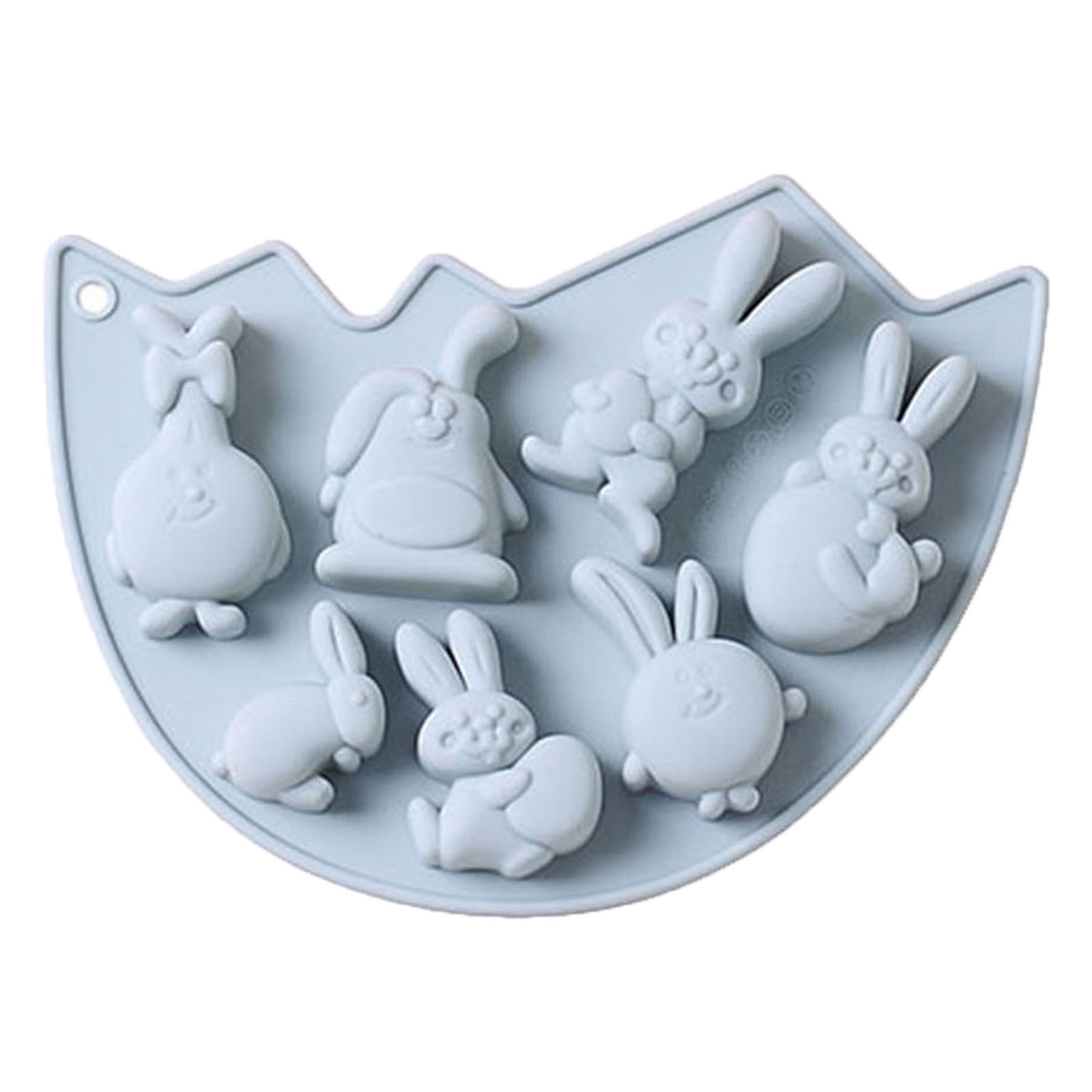 Easter Bunny Rabbit Egg Silicone Chocolate Cookie Ice Jelly Silicone Mould Mold 