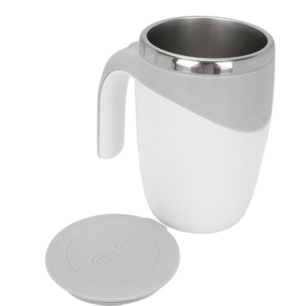 Fugacal Taza auto agitadora de 380ml Taza automezcladora eléctrica de acero inoxidable para café, té, leche, chocolate caliente, taza automezcladora automática, uso en el hogar, oficina, viajes Fugacal No se aplica