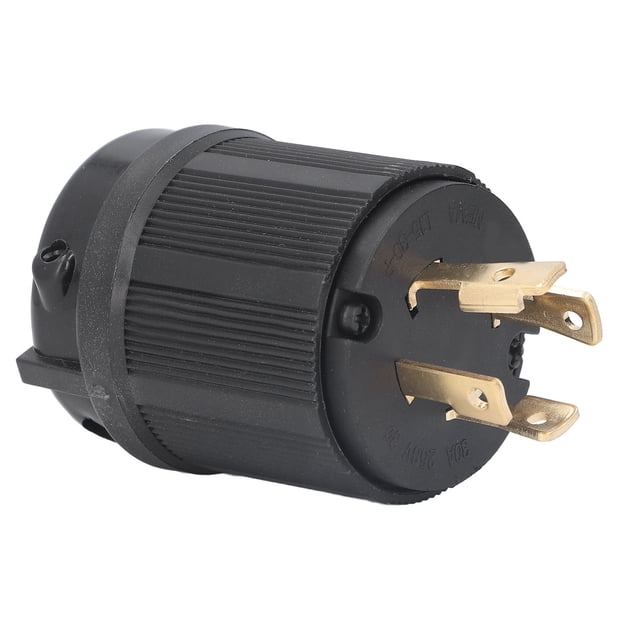 Adaptador de contacto de latón de 30 A para electrodomésticos, 4 orificios, L15-30P