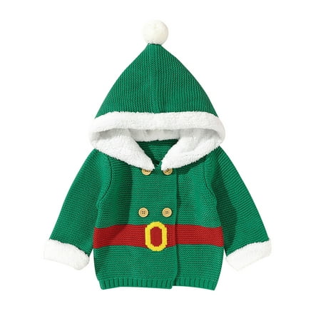 

Paille Baby Thicken Plush Casual Outwear Loose Double-breasted Cardigan Button Down Outdoor Coat Fleece Jacket Green 90cm