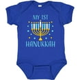 thumbnail image 3 of Inktastic My 1st Hanukkah with Menorah and Stars Boys or Girls Baby Bodysuit, 3 of 5