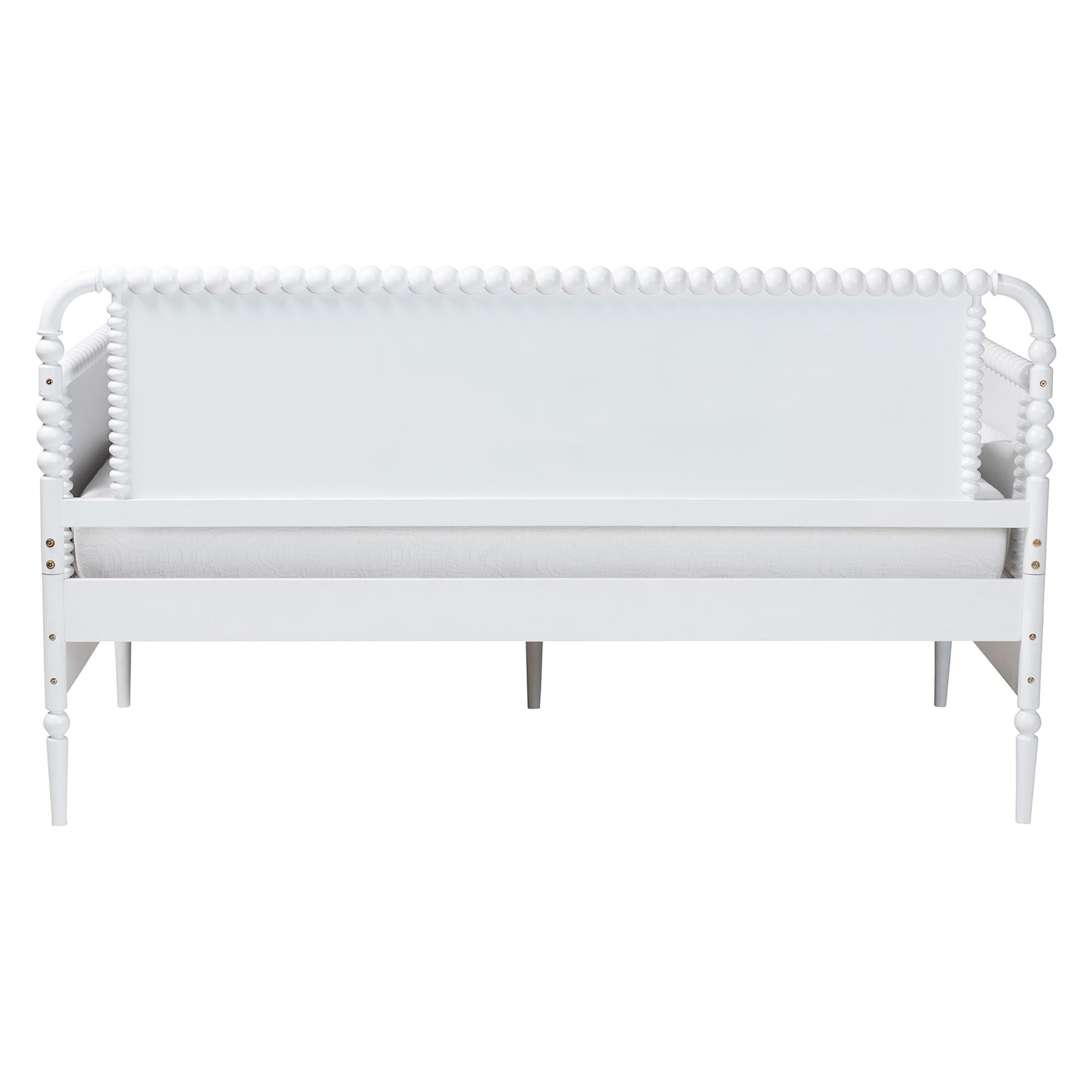 Baxton Studio Lucera Mid-Century Daybed, 3-Drawer, Full, White