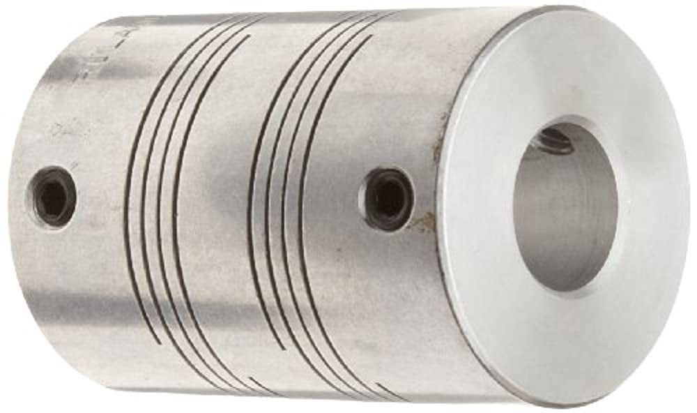 Metric 0.81 Nm Nominal Torque Ruland Manufacturing Polished Aluminum 5mm Bore B Diameter Ruland MWS15-5-5-A Set Screw Beam Coupling 5mm Bore A Diameter 20mm Length 15mm OD