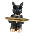 thumbnail image 1 of Baratijas de Estatua de Escultura de Perro Nórdico para Decoración Del Hogar Del de La Sala de Estar , negro B-negro BLESIY llavero de estatua de resina, 1 of 4