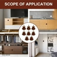 thumbnail image 1 of CRAFTHROU 8Pcs Simple Design Drawer Pulls Round Knobs Useful For Wardrobe Renovation, 1 of 4