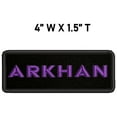 thumbnail image 2 of Fantasy Sci-fi Hook and Loop Warhammer Arkhan Game RPG 4" W x 1.5" T Iron/Sew On Decorative Patch Funny Saying Biker Emblem, 2 of 2