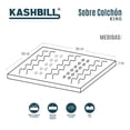thumbnail image 3 of Cubrecolchón Kashbill Memory Foam King Size, 7 Zonas de Soporte, 5 cm de Profundidad, Máximo Confort, Soporte Ergonómico y Transpirable - Ayuda a Prolongar la Vida de tu Colchón, 3 of 7