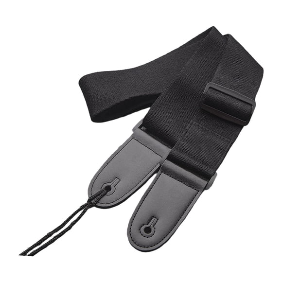 Correa de repuesto para guitarra, regalo, resistente, premium, portátil, duradera, cómoda. Negro