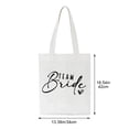 thumbnail image 2 of Hsqqdc 1pc Bridal Shower Canvas Tote Bag Women Reusable Shopping Bag for Wedding Bachelorette Parties, 2 of 7