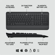 كومبو توقيع logitech mk650 للماوس اللاسلكي للأعمال ولوحة المفاتيح الجرافيت (920-010909)
