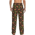 thumbnail image 3 of Picia Fox In Forest Mens Soft Woven Cotton Elastic Waistband Sleep Pajama Pant Lounge Sleep Pant With Pockets And Drawstring-Small, 3 of 9