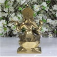 thumbnail image 2 of Brass Saraswati Statue in Brass Handmade Saraswati Idol Goddess of Knowledge Saraswati Ma Murti Indian Idols Handcrafted Saraswati Sculpture Hindu Goddess Statue - AtoZ India Cart, 2 of 5