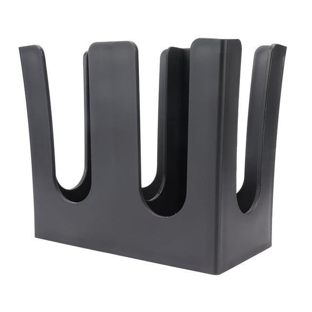 Paper Cup Holder Organizer, Black Cup And Lid Holder Large Opening Two Compartments For Home