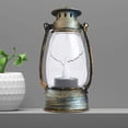thumbnail image 4 of Dengjunhu Electronic Candle Lamp Retro Design Super Bright Portable Handle Waterdrop Wick LED Lantern Light for Home, 4 of 8