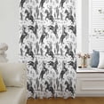 thumbnail image 6 of Western Cowboys Sheer Curtains 63 Inches Long, Vintage Desert Cactus Horseshoe White Light Filering Curtains, Breathable Simi Curtain Privacy Drapes for Living Room Bedroom Window Treatment, 6 of 9