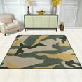 thumbnail image 3 of Coolnut Yellow Green Camouflage 80 x 58 inches Lightweight Soft Area Rug Mat Indoor Floor Rugs Home Decoration for Kids Room Living Room, 3 of 6