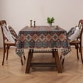 thumbnail image 1 of Fesfesfes Boho Tablecloth for Square Tables,Fringed Edges with Geometric Pattern Tablecloths,Floral Table Cover Cloth Decorative for Kitchen Dining Room, 1 of 6