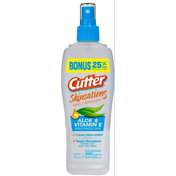 Cutter Skinsations Insect Repellent, 7.5 Ounces, Pump Spray Walmart