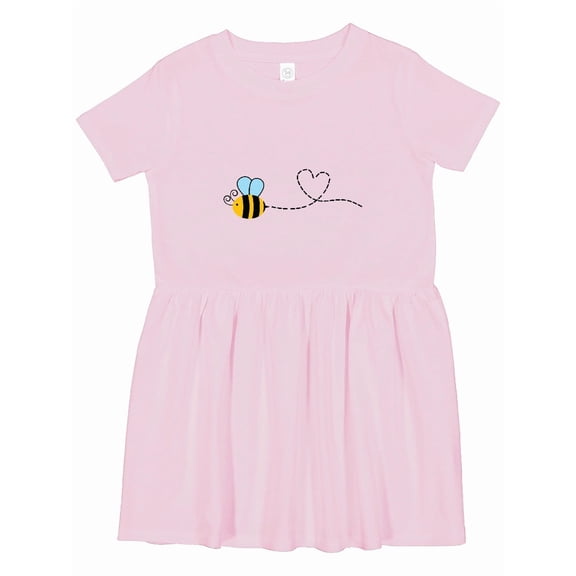 Inktastic Cute Flying Bumble Bee Girls Toddler Dress