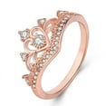 thumbnail image 2 of Detachable Crown Ladies Ring Micro-inlaid Zircon Two-piece Two-in-one, 2 of 5