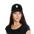 thumbnail image 2 of DALIX Soft Serve Ice Cream Hat Cotton Baseball Cap in Black, 2 of 7