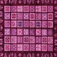 thumbnail image 1 of Ahgly Company Indoor Square Abstract Pink Modern Area Rugs, 3' Square, 1 of 4