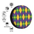 thumbnail image 4 of Kdxio Spare Tire Cover for RV Trailer, Waterproof Wheel Cover,Camper Spare Tire Cover Fit for Rv SUV Truck Travel Trailer 16 inch-Mardi Gras, 4 of 8