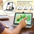 thumbnail image 3 of Labanema For DOOGEE T10 Rotating Case,DOOGEE 10.1 inch Tablet Case,360 Degree Rotary Stand Cover for DOOGEE T10 10.1" Tablet (2023),Black, 3 of 6