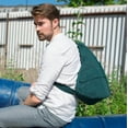 thumbnail image 2 of AmeriBag Medium Distressed Nylon Healthy Back Bag (Dark Teal), 2 of 8