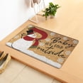 thumbnail image 2 of JZROCKER Christmas Cartoon Snowman Door Mat Saying Cold Outside Letters Xmas Floor Carpet, 2 of 6