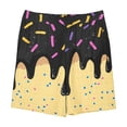 thumbnail image 4 of Angala Toddler Boys Shorts Ice Cream Print Elastic Waist Shorts Summer Cute Handsome Comfortable Outdoor Play Wear Kids Shorts Size 2-3 Years Black, 4 of 4