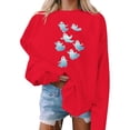 thumbnail image 5 of Enjoytime Halloween Womens Sweatshirt Ghost Print Long Sleeve Crew Neck Sweatshirts Fall Fashion Loose Funny Casual Pullover Tops, 5 of 5