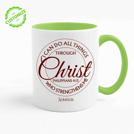 Customizaholic Custom Coffee Mugs Personalized Bible Verse Coffee Mug Religious Gifts Christian Coffee Mugs God Coffee Mug