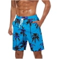 thumbnail image 3 of DIOAZUD Men's Quick Dry Swim Trunks Hawaiian Beach Shorts with Pockets UPF 50+ Summer Swimwear with Drawstring, 3 of 6