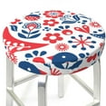 thumbnail image 3 of Naloa Birds Flowers Round Bar Stool Cushion Cover 12-14 inch, Fits Kitchen, Office, Restaurant Chairs - 12 inch, 3 of 7