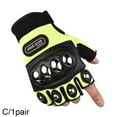 thumbnail image 1 of Gants en Acier Inoxydable pour Moto, Anti-Collision, Résistants à l'Usure, Écran Tactile, Demi-Doigts, 1 of 1