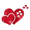 thumbnail image 1 of Pegatinas de pared de espejo 3D Love Heart Decal DIY Home Dormitorio Art Decor (Rojo) Ehuebsd Libre de BPA, 1 of 6