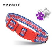 MASBRILL Dog Collar for Large Dogs, Durable Comfortable Nylon Dog Collars, Adjustable Dog Collars with Buckle