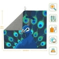 thumbnail image 3 of XMXT Microfiber Drying Mat for Kitchen Counter, Beautiful Peacock Print Absorbent Dish Drying Mats for Sink Dishes Rack Pad, 16 x 18 inches, 3 of 9