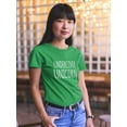thumbnail image 2 of "Undercover Unicorn" Trendy Quote Women Kelly Green T-Shirt, Female Small, 2 of 4