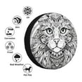 thumbnail image 4 of Sikiie Intricate Cat Mandala PVC Leather Spare Tire Wheel Cover Spare Tire Cover, for Car Truck SUV Camper Trailer Universal Fit(14-17in)-17 inch, 4 of 6