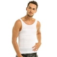 thumbnail image 5 of Kaerm Men's Seamless Compression Shirt Body Slimmer Shapewear Undershirt Tank Top White XXL, 5 of 8