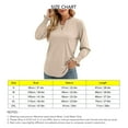 thumbnail image 3 of Tops Casuales Para Mujer, Puños Con Volantes, Manga Larga, Color Puro, Blusa Con Cuello En V, Ligera, Cómoda Para Dama, Para La Oficina, Para La Playa ACTIVE Cocina, Decoración y Otros, 3 of 5