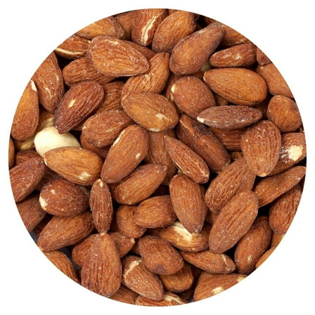 Roasted Unsalted Almonds, 1 Pound Bag, The Hampton Popcorn & Candy Company