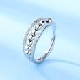 thumbnail image 1 of Anillo de cuentas con actividad de descompresión de plata esterlina S925 con cuentas de apertura de moda europea y americana, 1 of 3