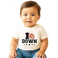 thumbnail image 2 of 1st Birthday Football Shirt for Boys  1 Down Party Tee for Toddler - Gift for One Year Old Natural Shirt 18 Months, 2 of 7