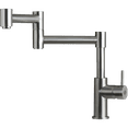 thumbnail image 2 of DAX Stainless Steel Sink Kitchen Faucet, Brushed Stainless Steel, 2 of 5