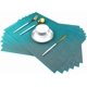 thumbnail image 1 of Dining Table Set Of 6 Blue Bamboo Placemats For Kitchen Table Stain Resistant Woven Vinyl Placemats Easy To Clean Outdoor Table Mats, 1 of 4