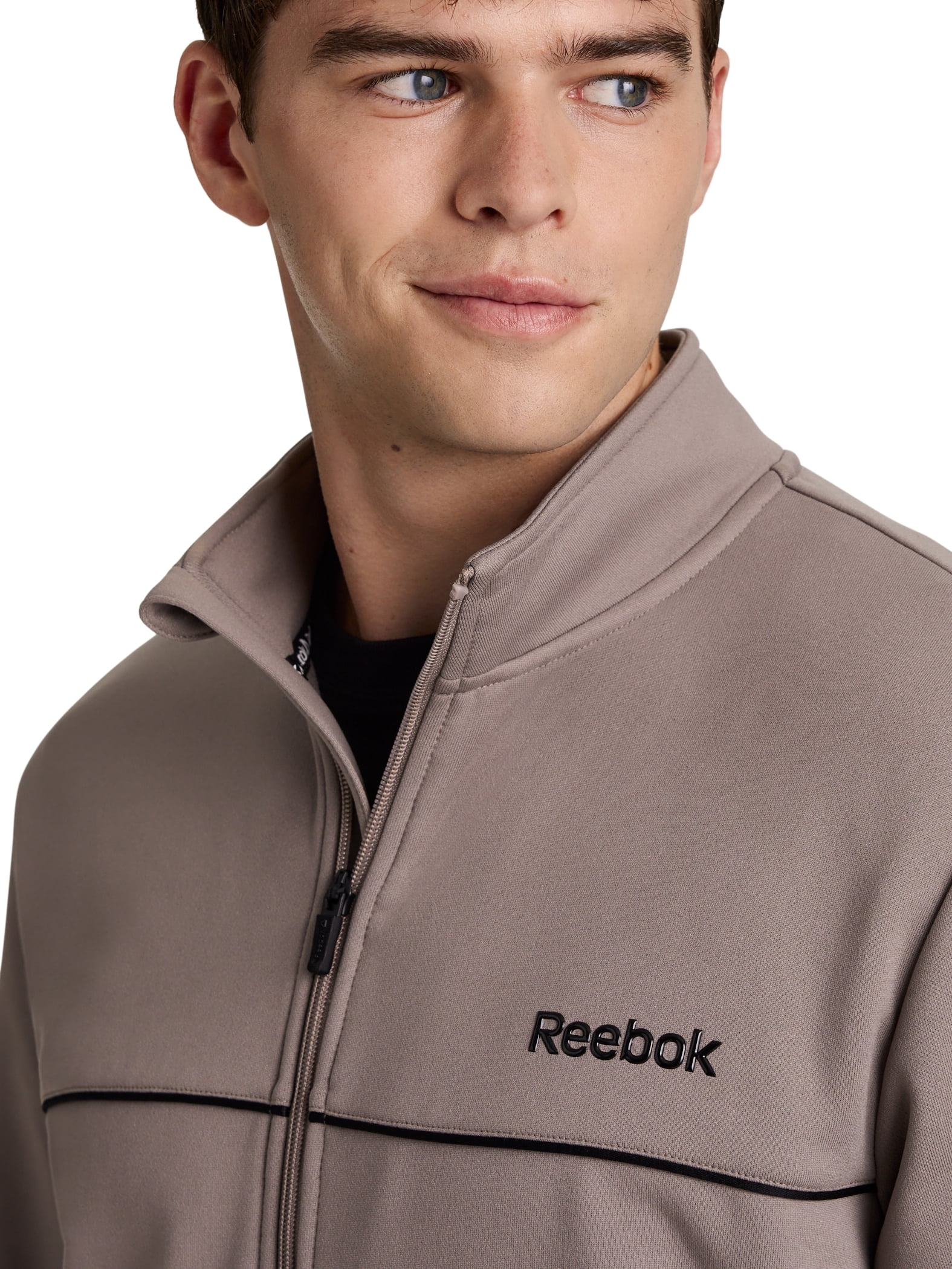 Reebok Men's and Big Men's Terry Full Zip Jacket, Sizes XS-5XL